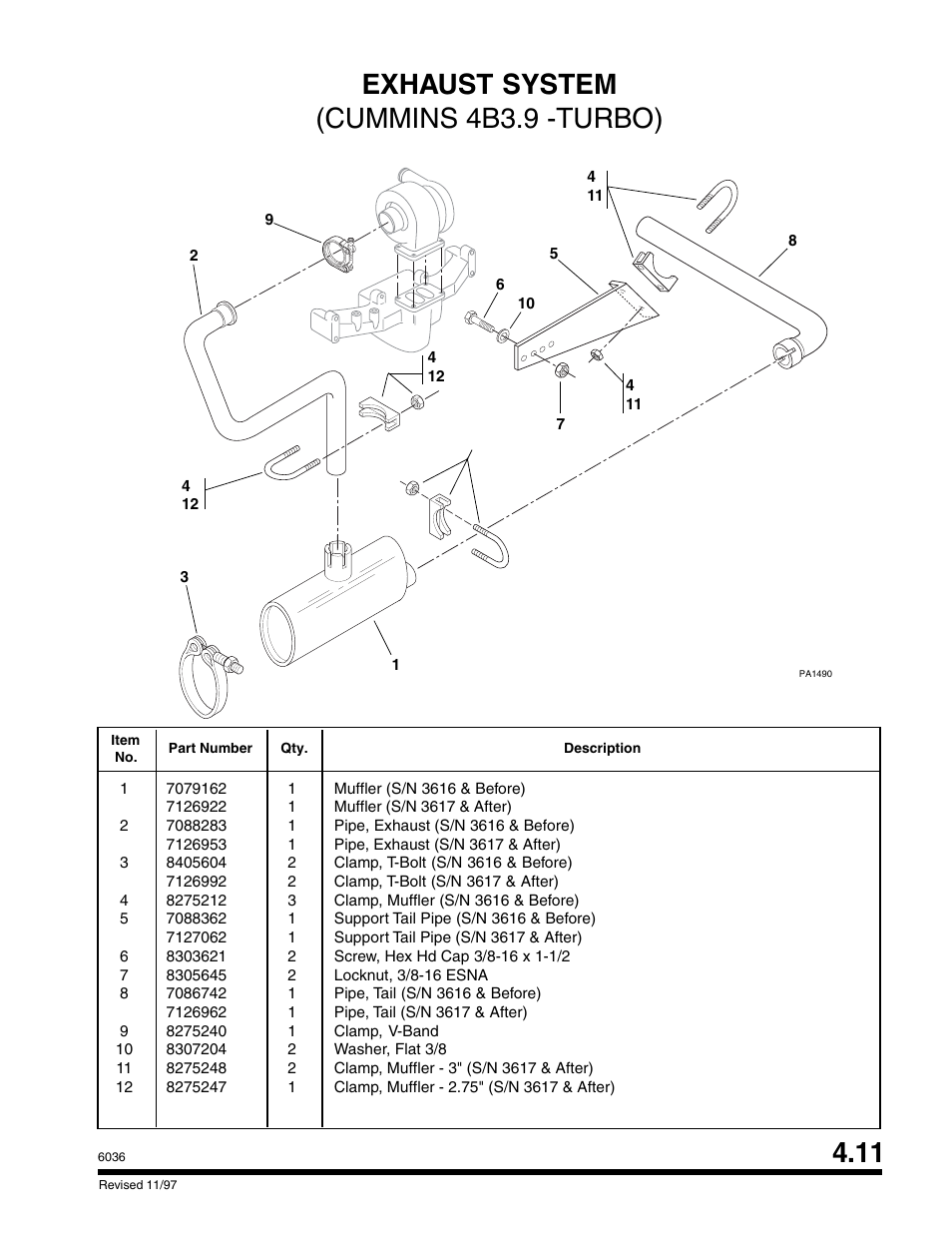 SkyTrak 6036 Parts Manual User Manual | Page 123 / 300