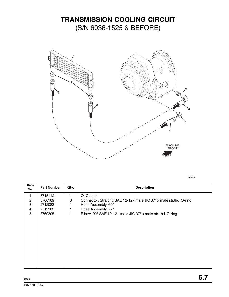SkyTrak 6036 Parts Manual User Manual | Page 175 / 300