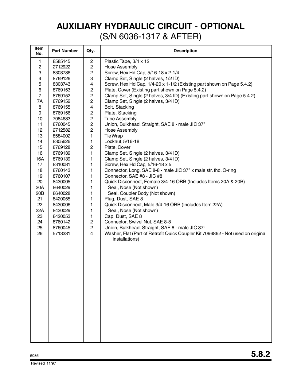 SkyTrak 6036 Parts Manual User Manual | Page 181 / 300