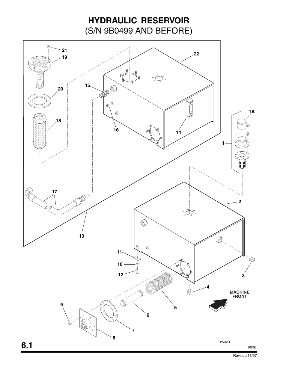 Section 6 hydraulic components | SkyTrak 6036 Parts Manual User Manual | Page 194 / 300