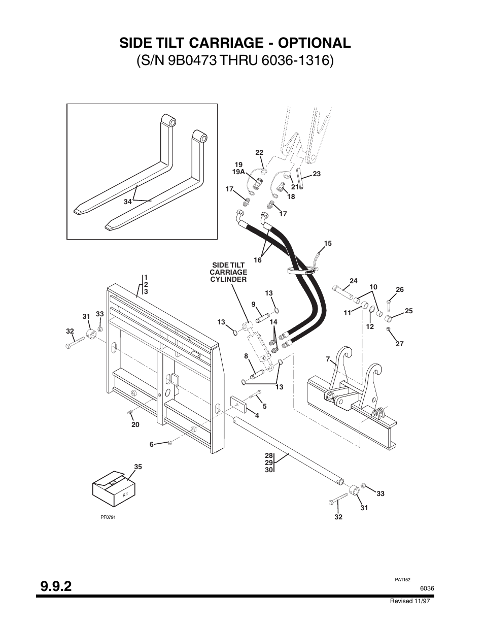 SkyTrak 6036 Parts Manual User Manual | Page 274 / 300