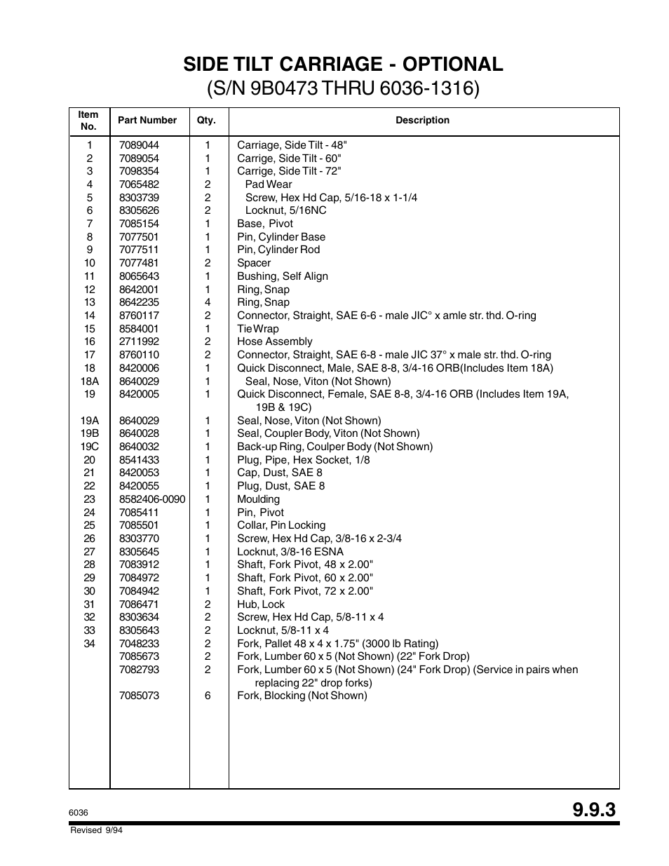 SkyTrak 6036 Parts Manual User Manual | Page 277 / 300