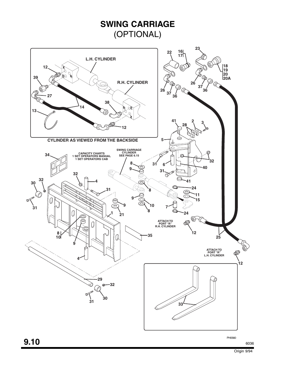 Swing carriage (optional) 9.10 | SkyTrak 6036 Parts Manual User Manual | Page 278 / 300
