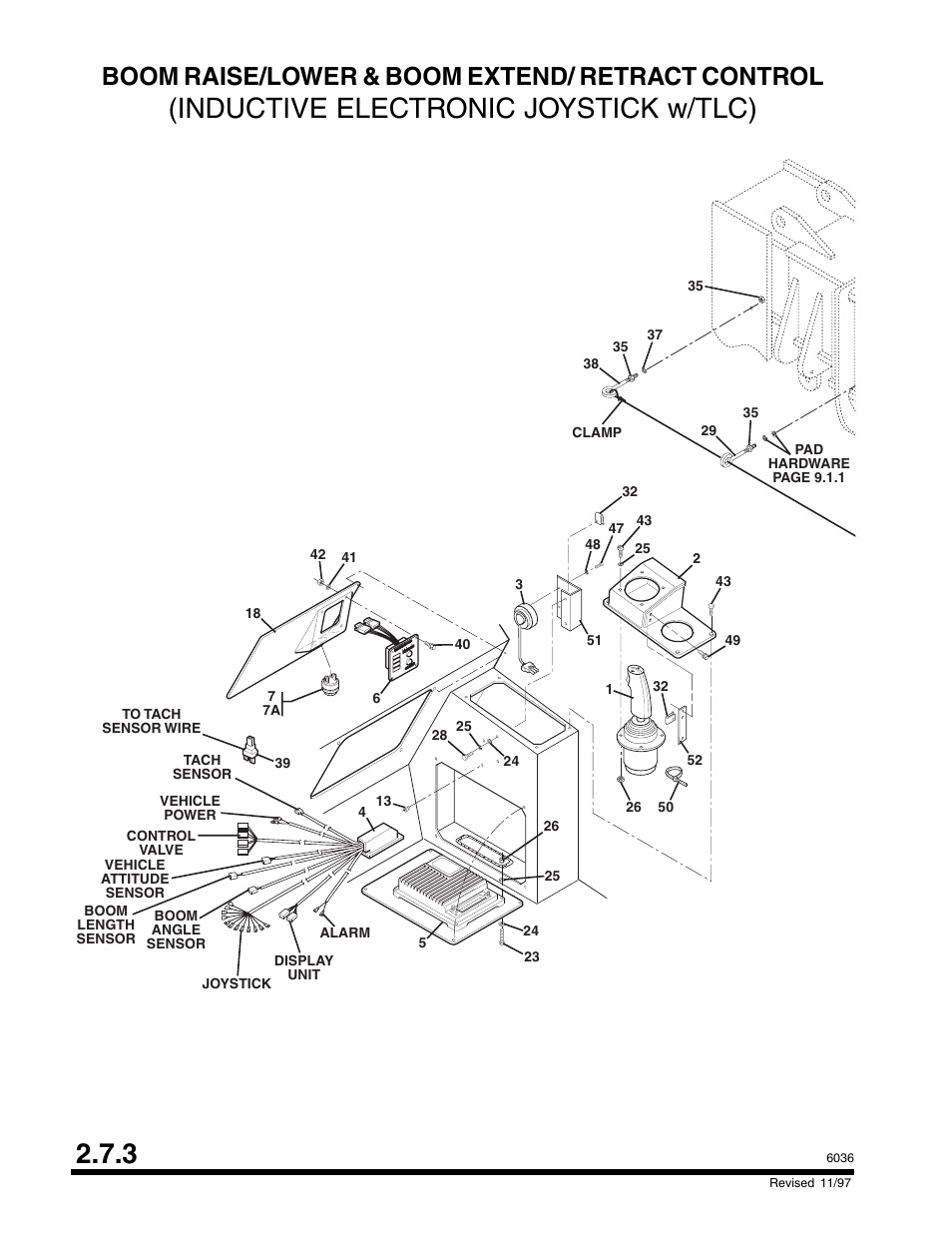 Inductive electronic joystick w/tlc) 2.7.3, Boom raise/lower & boom extend/ retract control | SkyTrak 6036 Parts Manual User Manual | Page 30 / 300