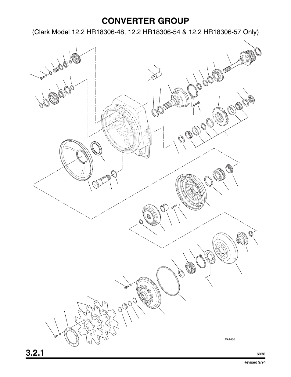 1 converter group | SkyTrak 6036 Parts Manual User Manual | Page 56 / 300