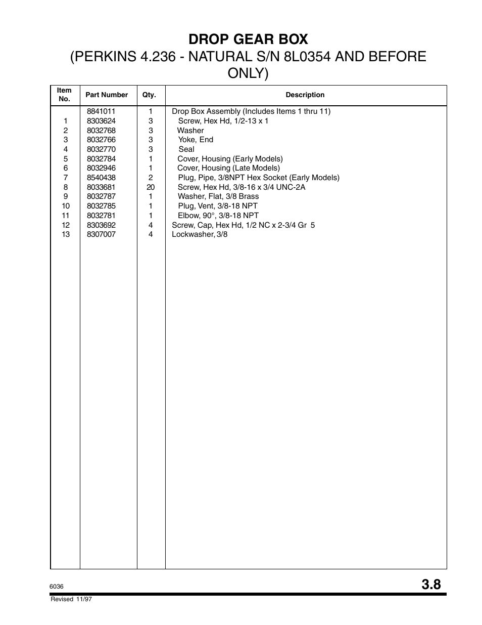 SkyTrak 6036 Parts Manual User Manual | Page 69 / 300