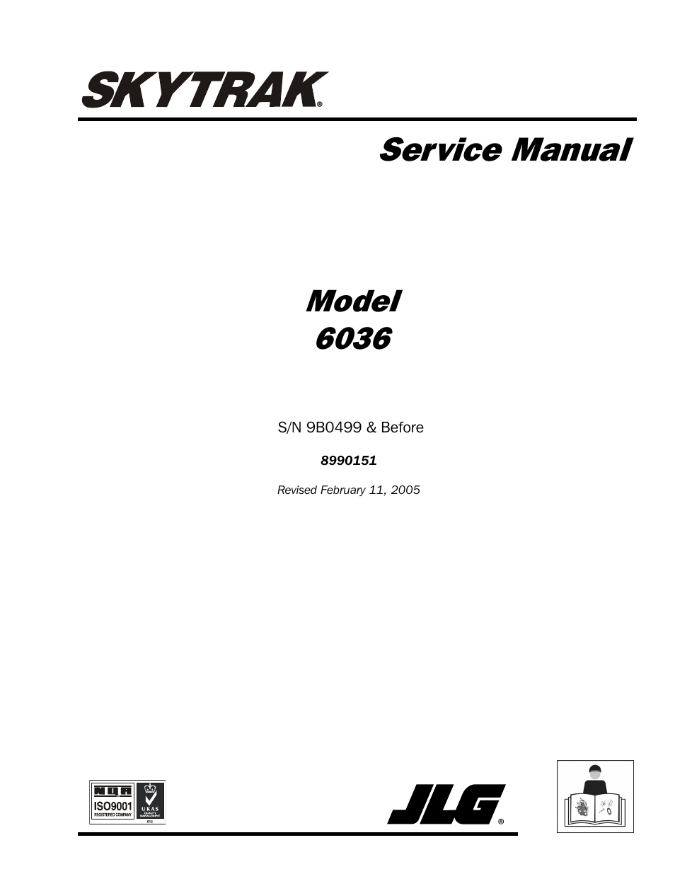 SkyTrak 6036 Service Manual User Manual | 280 pages