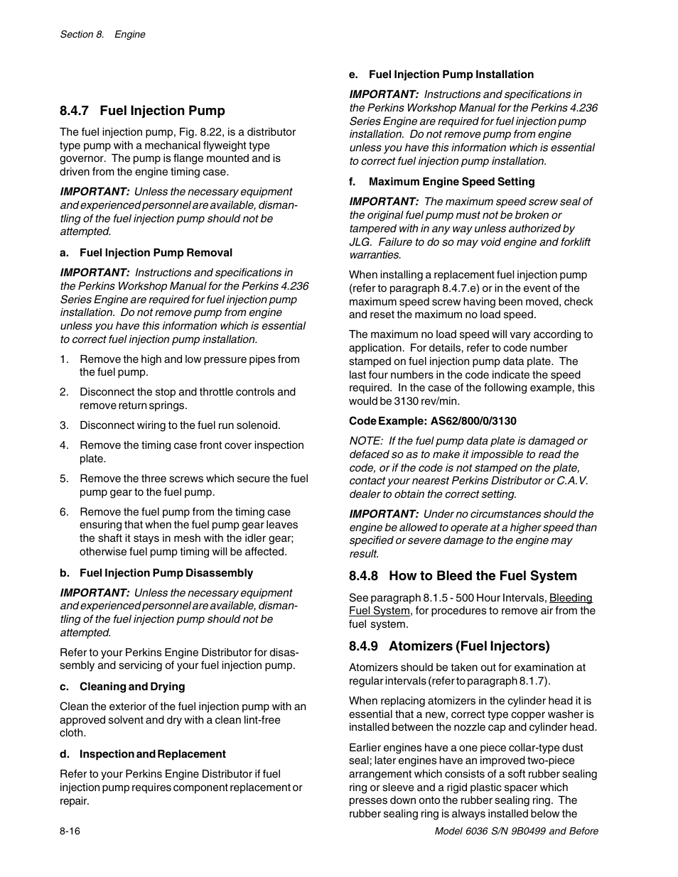SkyTrak 6036 Service Manual User Manual | Page 102 / 280