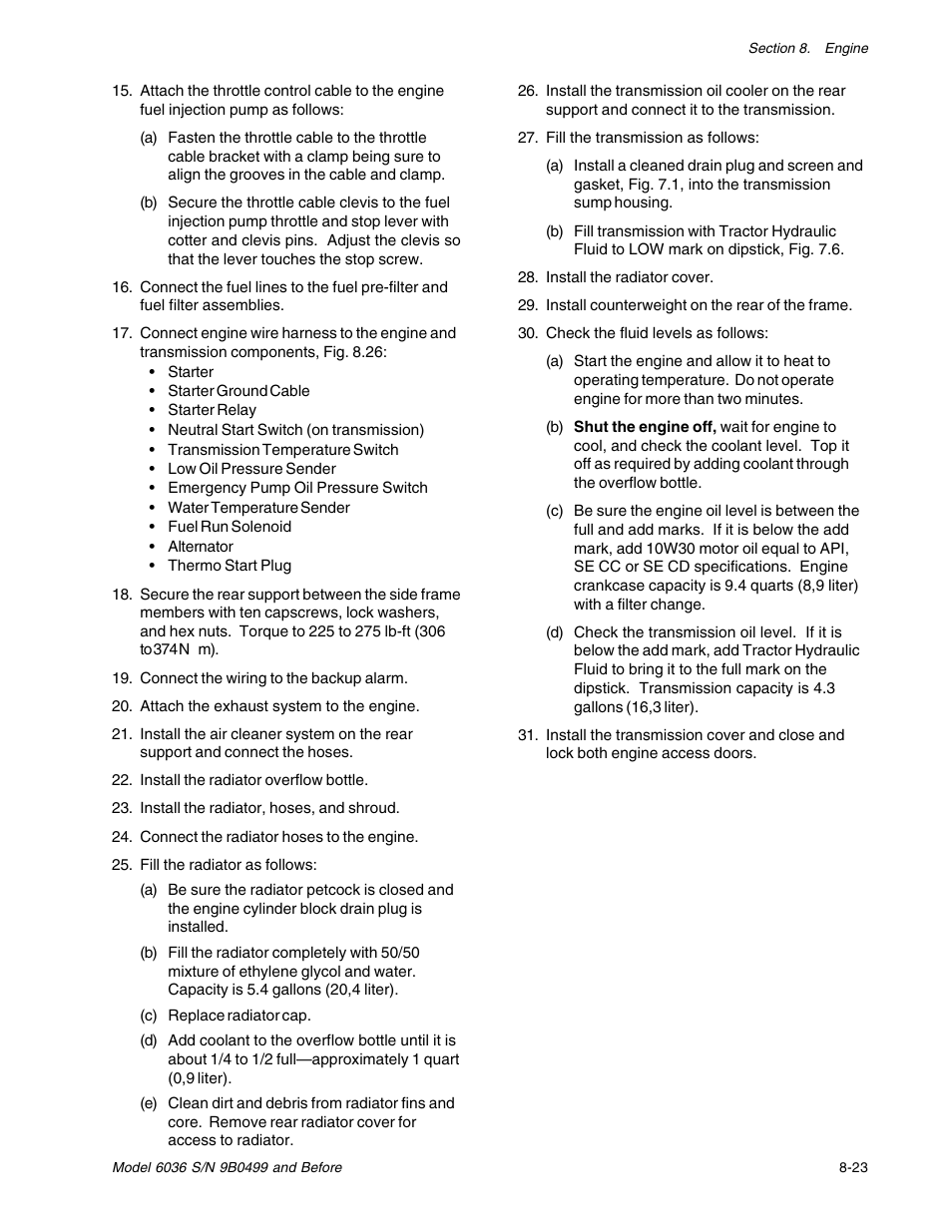 SkyTrak 6036 Service Manual User Manual | Page 109 / 280