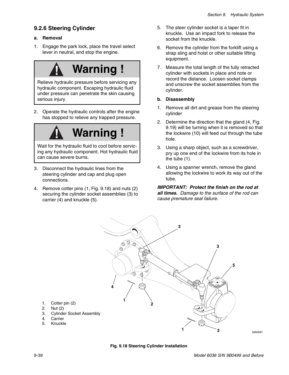 Warning | SkyTrak 6036 Service Manual User Manual | Page 152 / 280