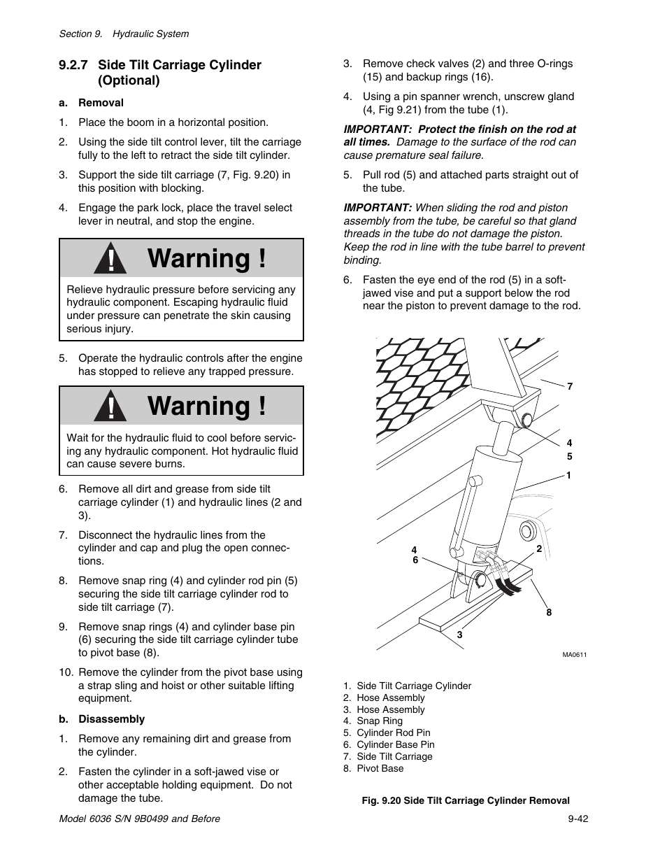 Warning | SkyTrak 6036 Service Manual User Manual | Page 155 / 280