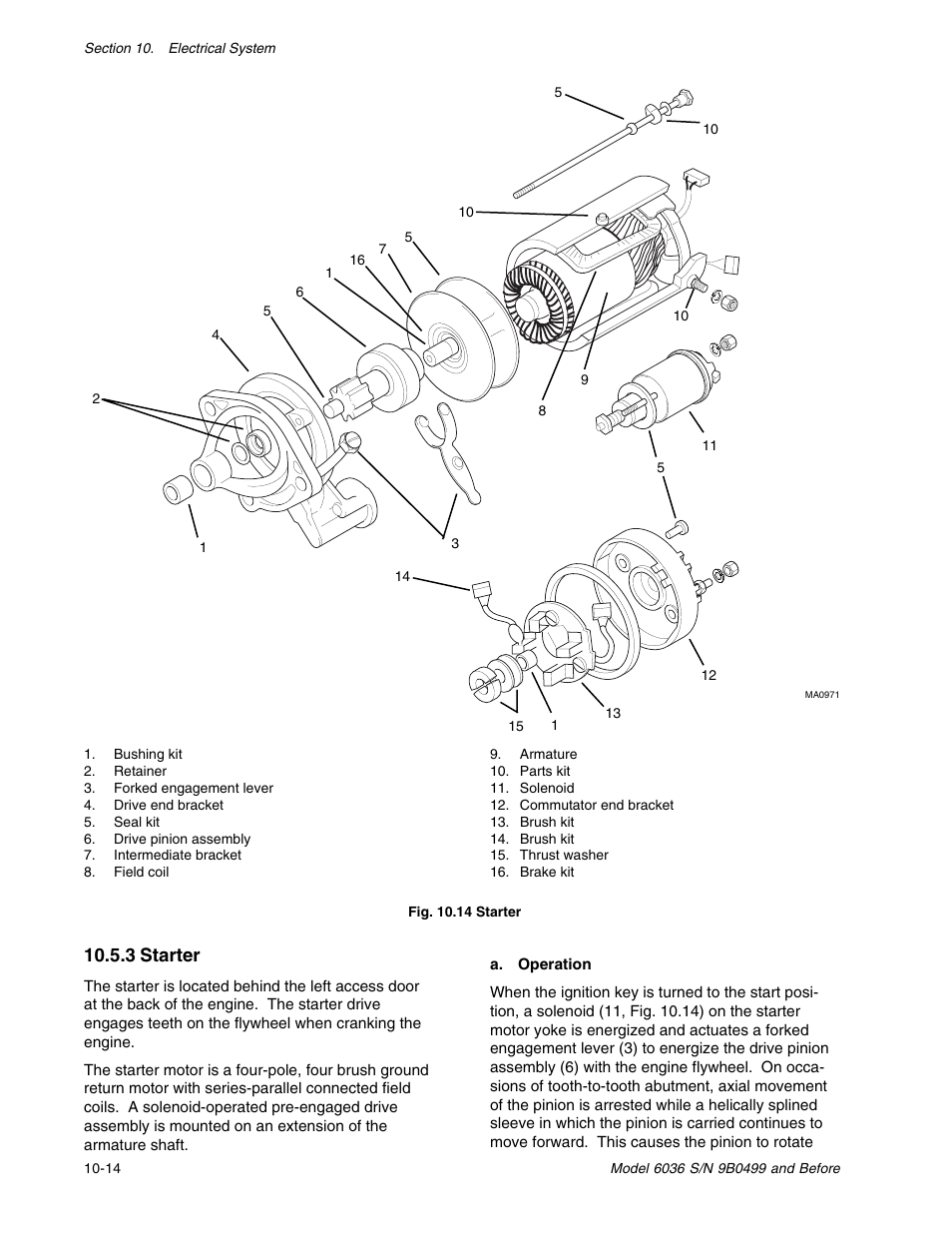 3 starter | SkyTrak 6036 Service Manual User Manual | Page 208 / 280
