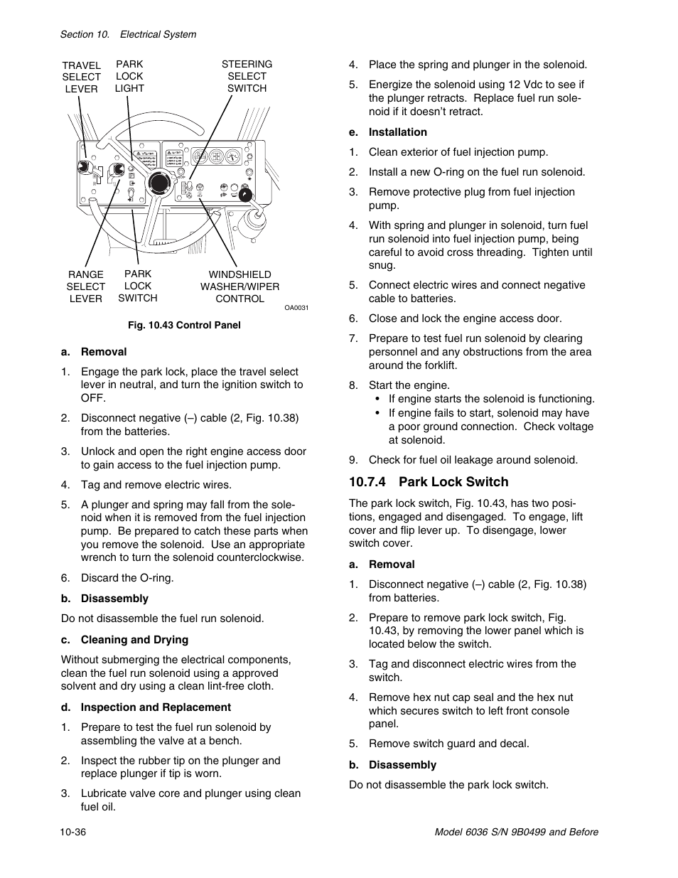 SkyTrak 6036 Service Manual User Manual | Page 230 / 280