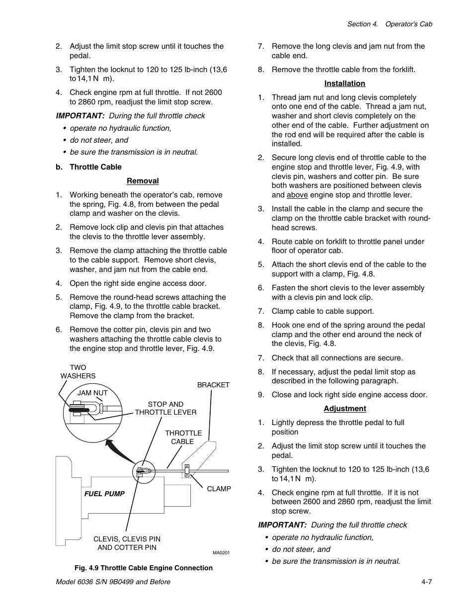 SkyTrak 6036 Service Manual User Manual | Page 43 / 280