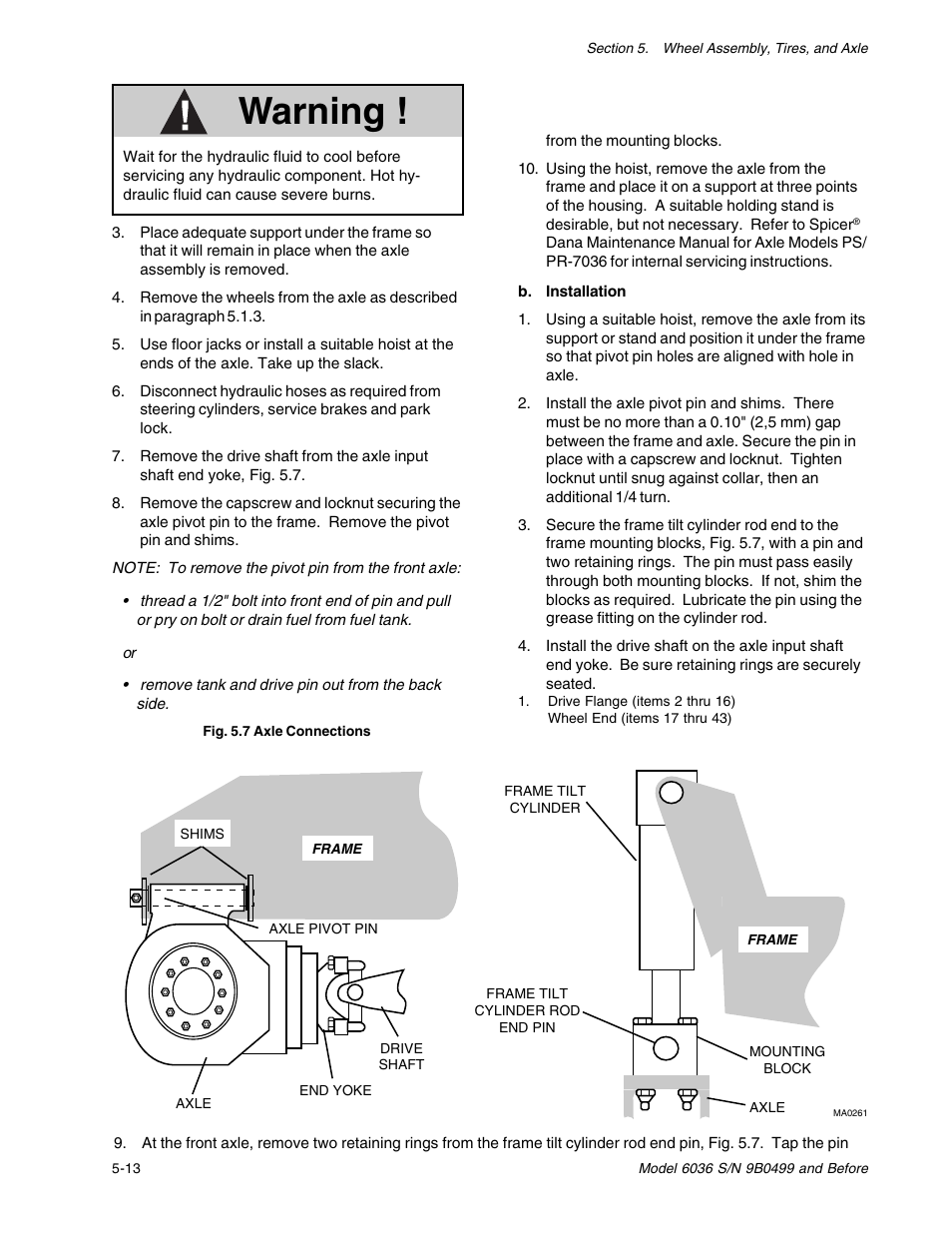 Warning | SkyTrak 6036 Service Manual User Manual | Page 58 / 280