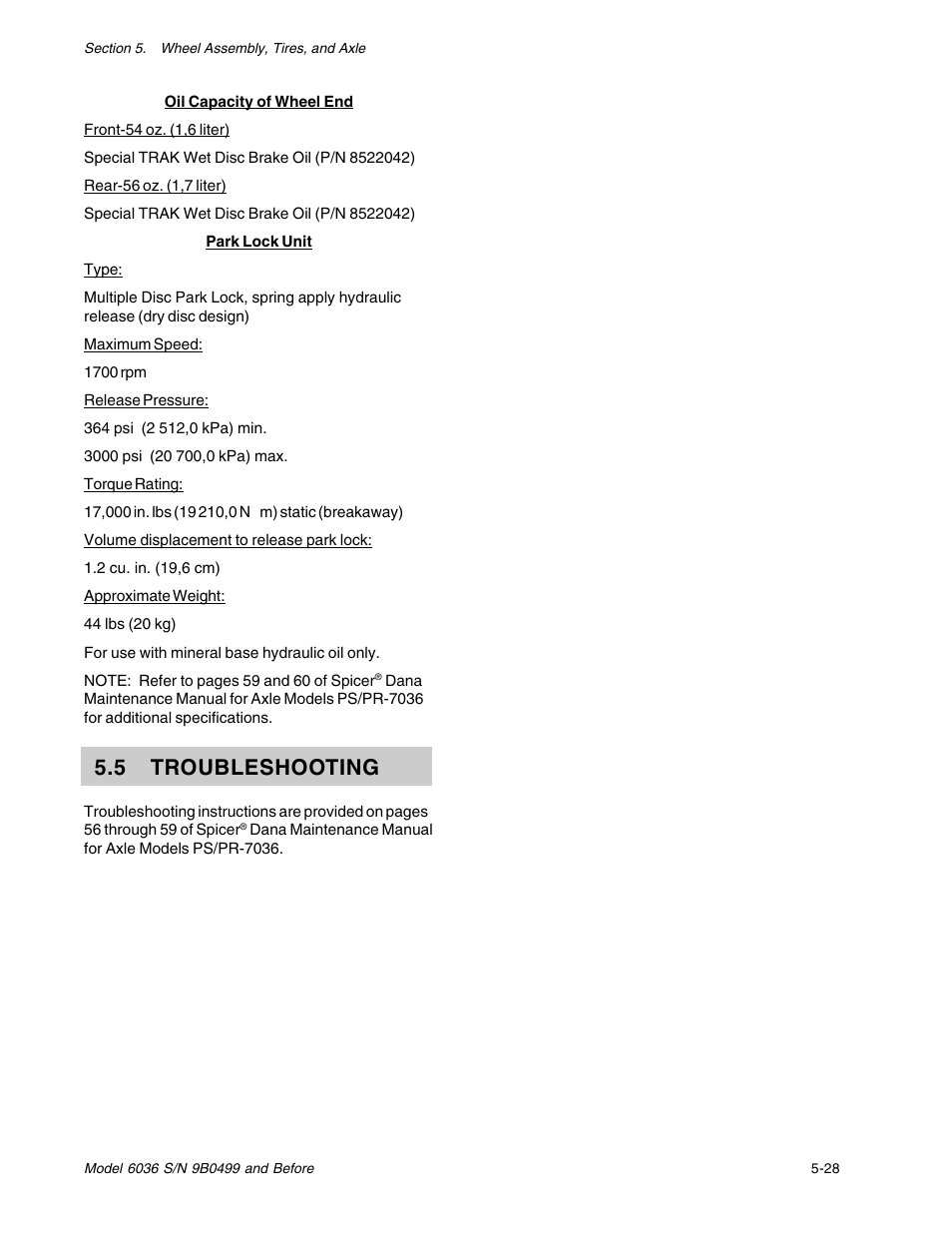 5 troubleshooting | SkyTrak 6036 Service Manual User Manual | Page 73 / 280