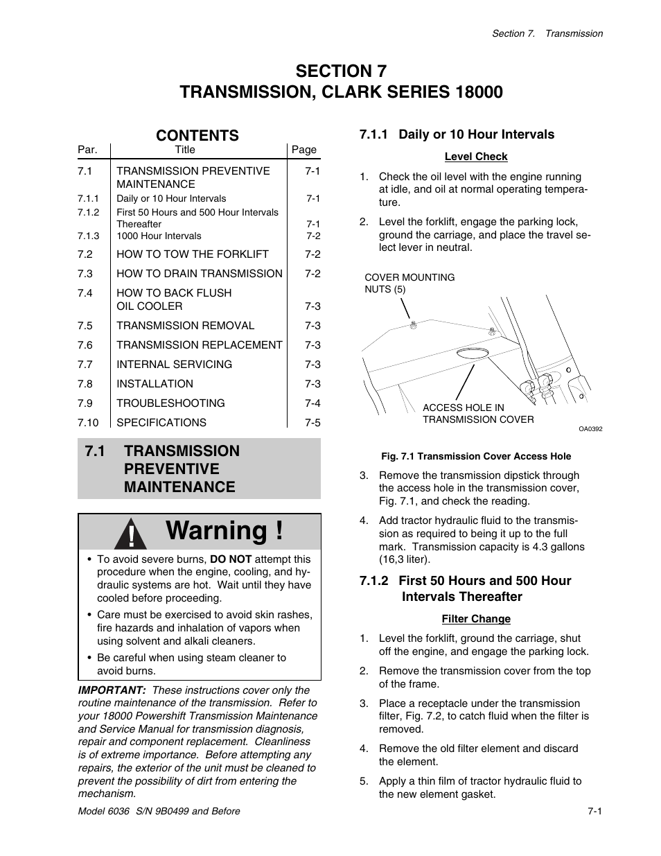 SkyTrak 6036 Service Manual User Manual | Page 81 / 280