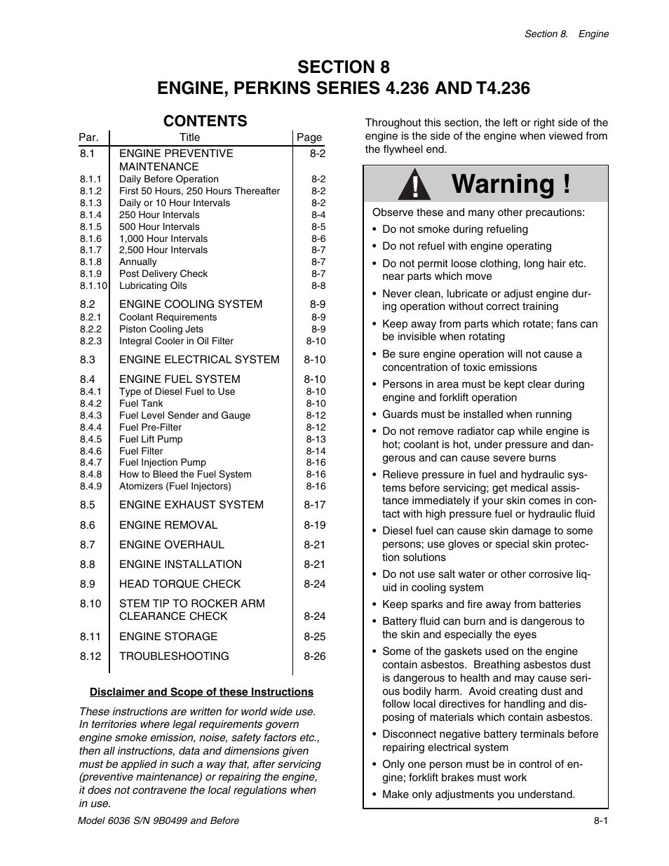 SkyTrak 6036 Service Manual User Manual | Page 87 / 280