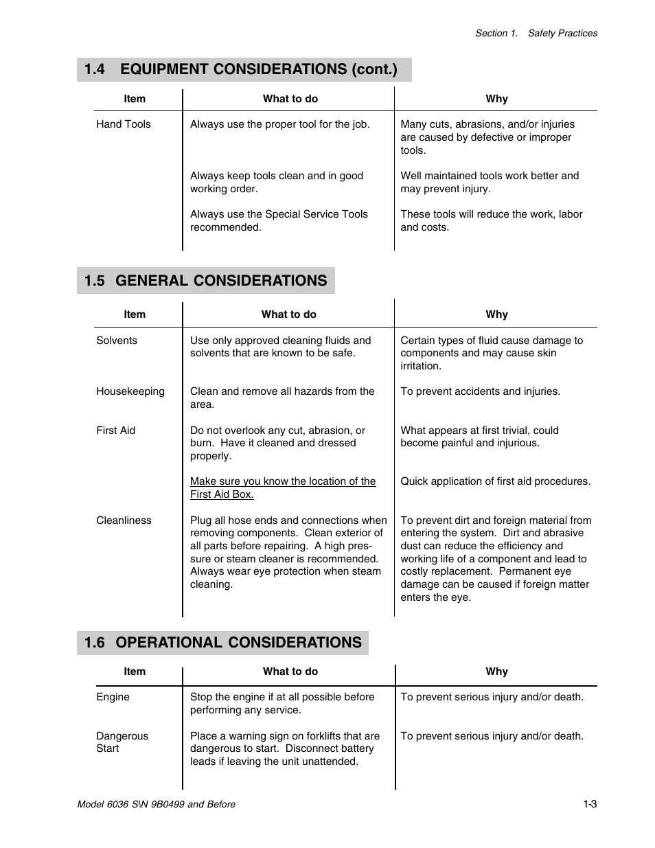 SkyTrak 6036 Service Manual User Manual | Page 9 / 280