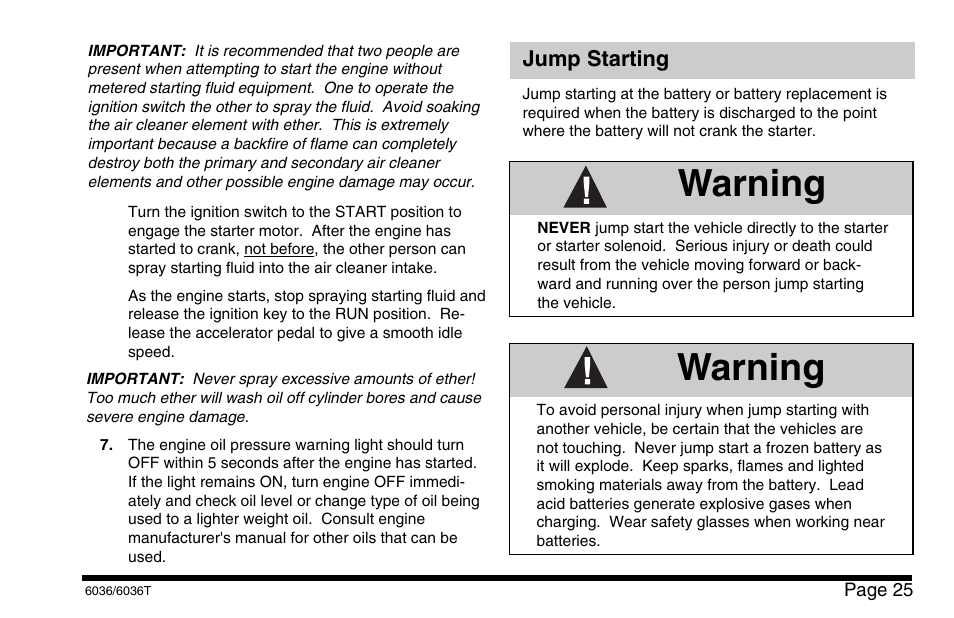 Warning | SkyTrak 6036 Operation Manual User Manual | Page 31 / 110