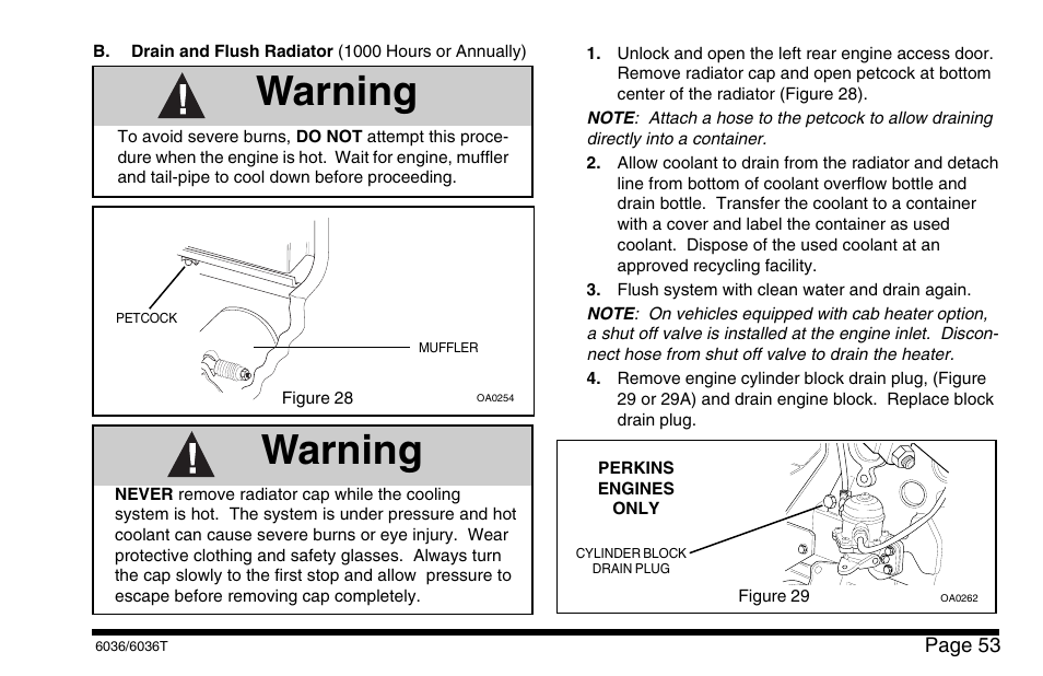 Warning | SkyTrak 6036 Operation Manual User Manual | Page 59 / 110