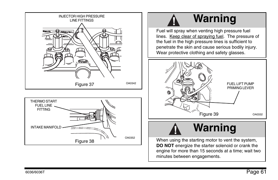 Warning | SkyTrak 6036 Operation Manual User Manual | Page 67 / 110