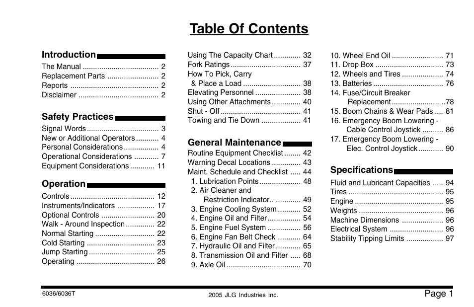 SkyTrak 6036 Operation Manual User Manual | Page 7 / 110