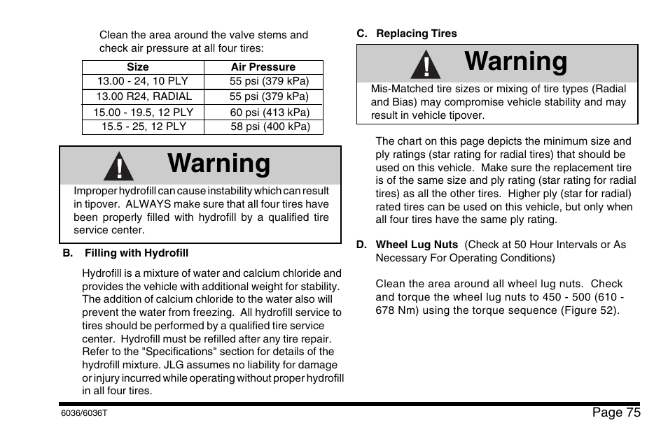 Warning | SkyTrak 6036 Operation Manual User Manual | Page 81 / 110