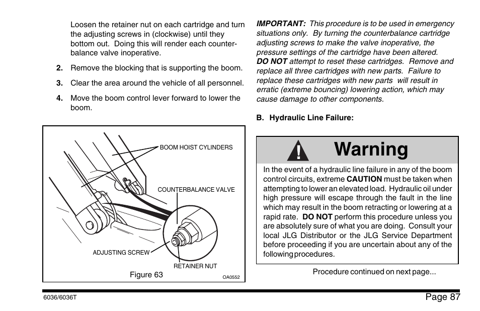 Warning | SkyTrak 6036 Operation Manual User Manual | Page 93 / 110
