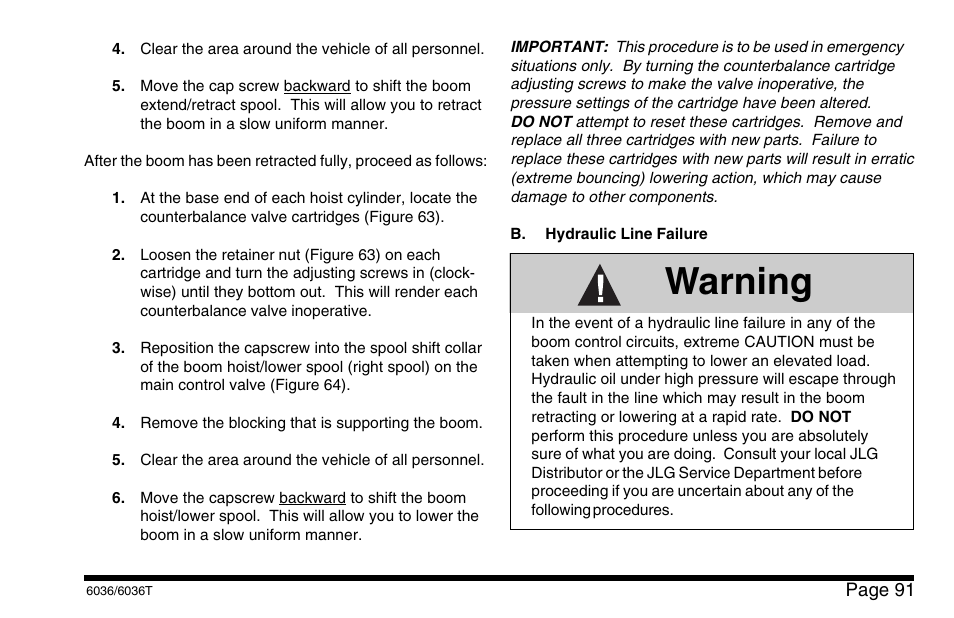 Warning | SkyTrak 6036 Operation Manual User Manual | Page 97 / 110