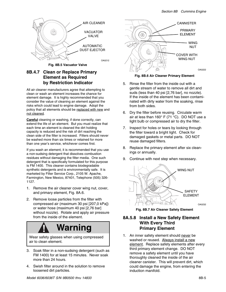 Warning | SkyTrak 6036 Service Manual User Manual | Page 125 / 342