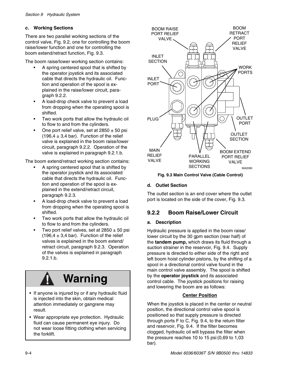 Warning | SkyTrak 6036 Service Manual User Manual | Page 154 / 342