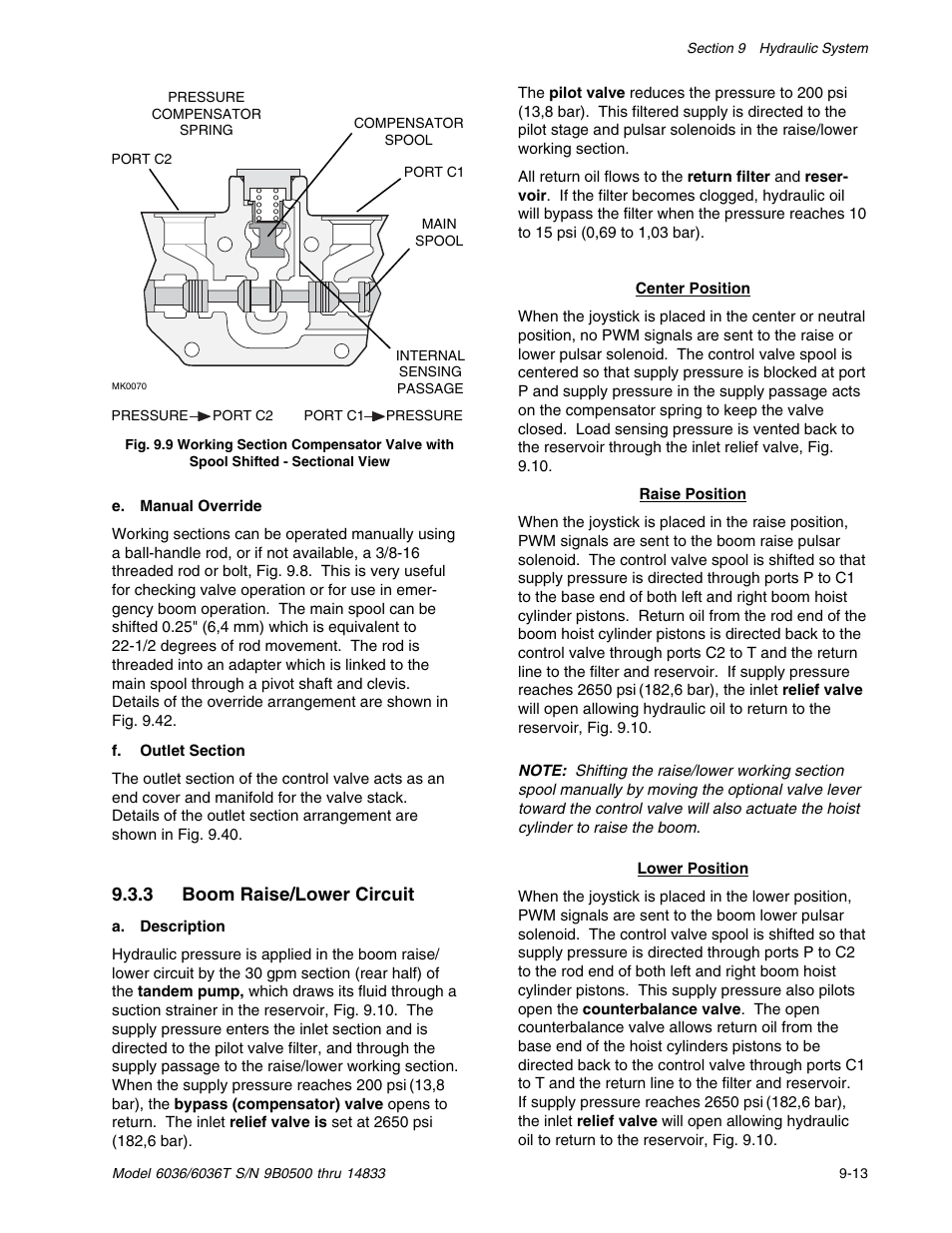 3 boom raise/lower circuit | SkyTrak 6036 Service Manual User Manual | Page 163 / 342