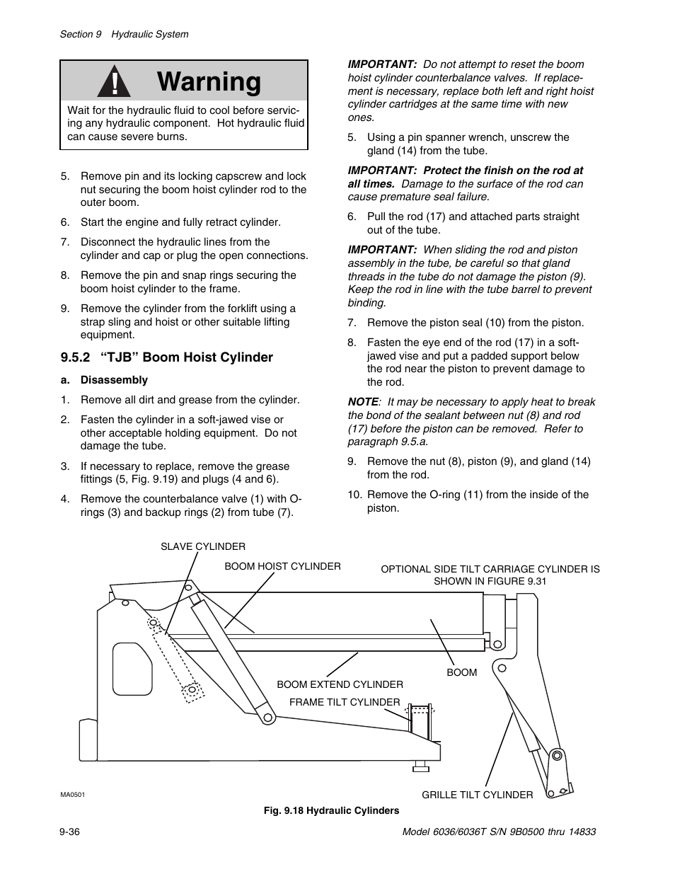 Warning | SkyTrak 6036 Service Manual User Manual | Page 186 / 342