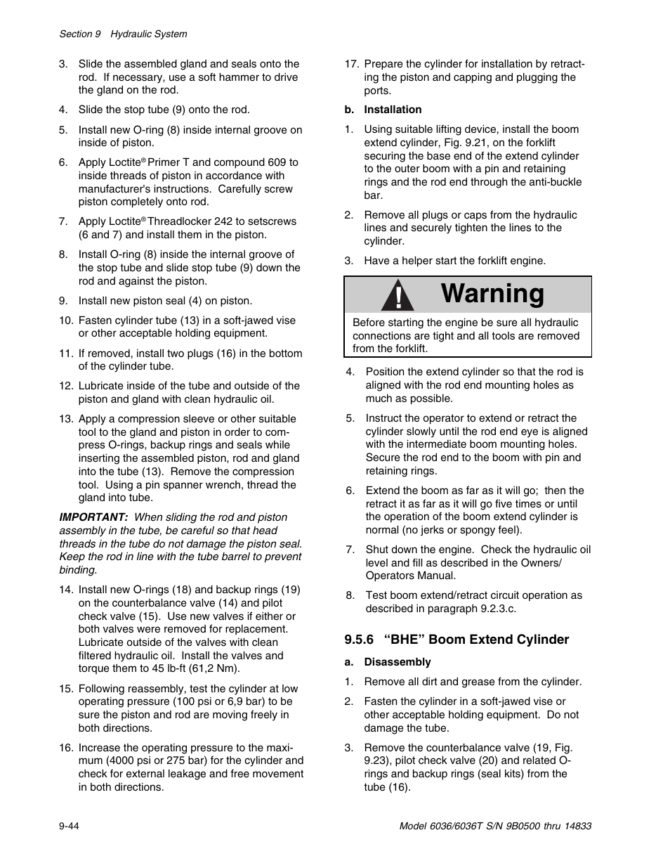 Warning | SkyTrak 6036 Service Manual User Manual | Page 194 / 342