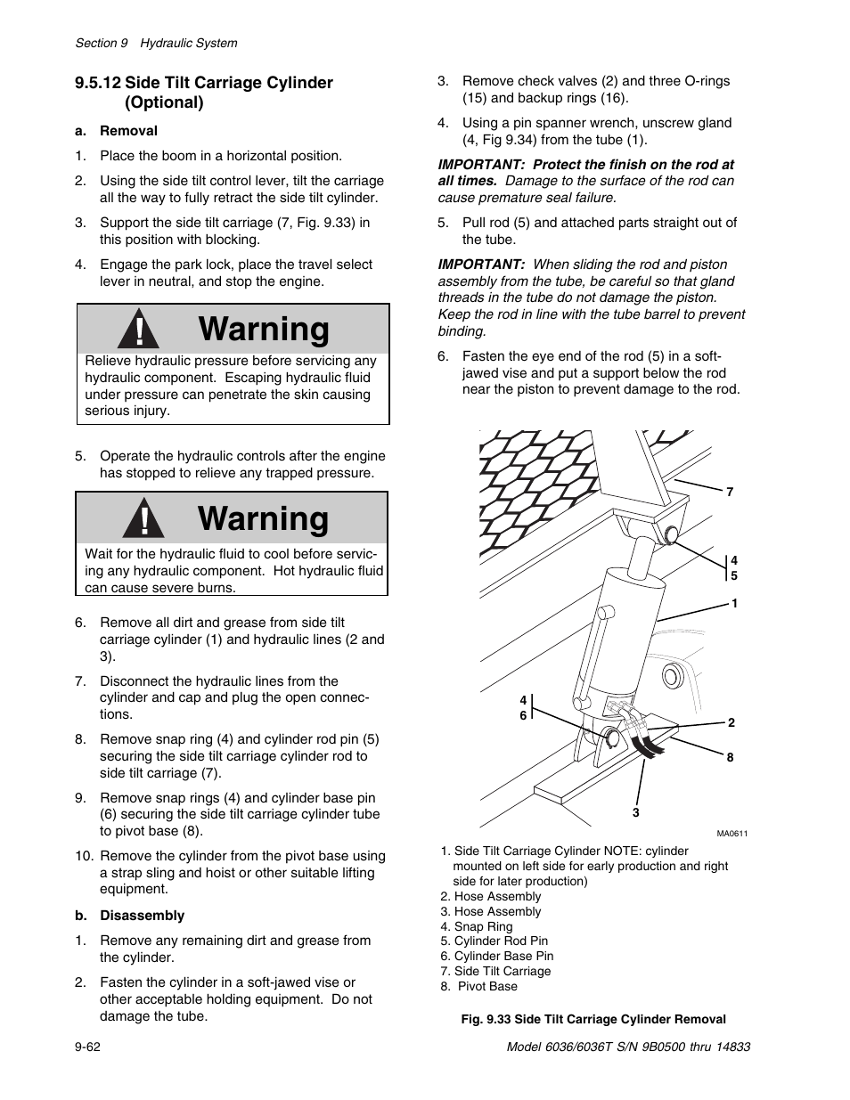 Warning | SkyTrak 6036 Service Manual User Manual | Page 212 / 342