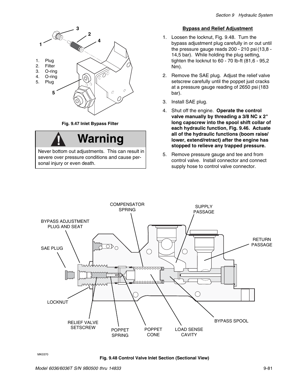 Warning | SkyTrak 6036 Service Manual User Manual | Page 231 / 342