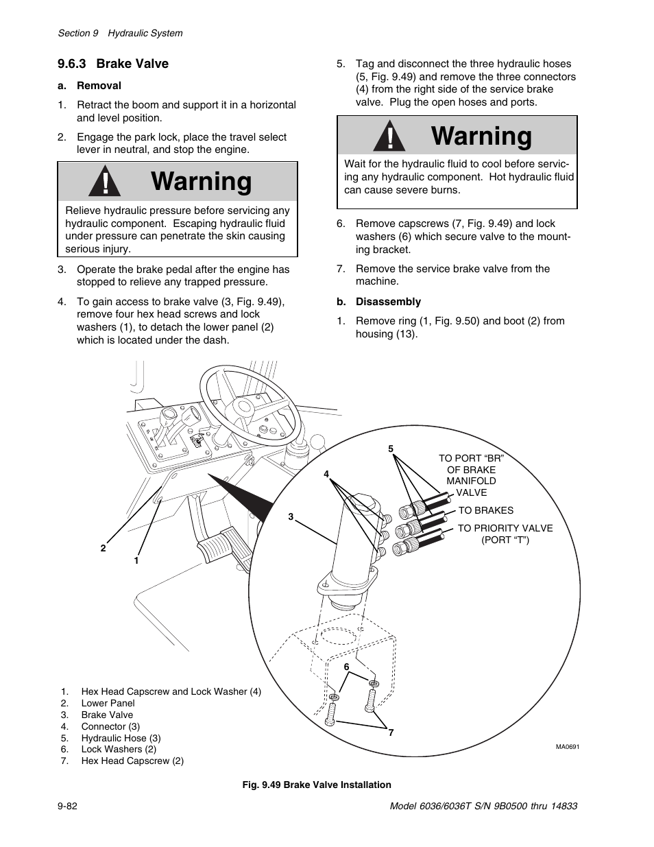 Warning | SkyTrak 6036 Service Manual User Manual | Page 232 / 342
