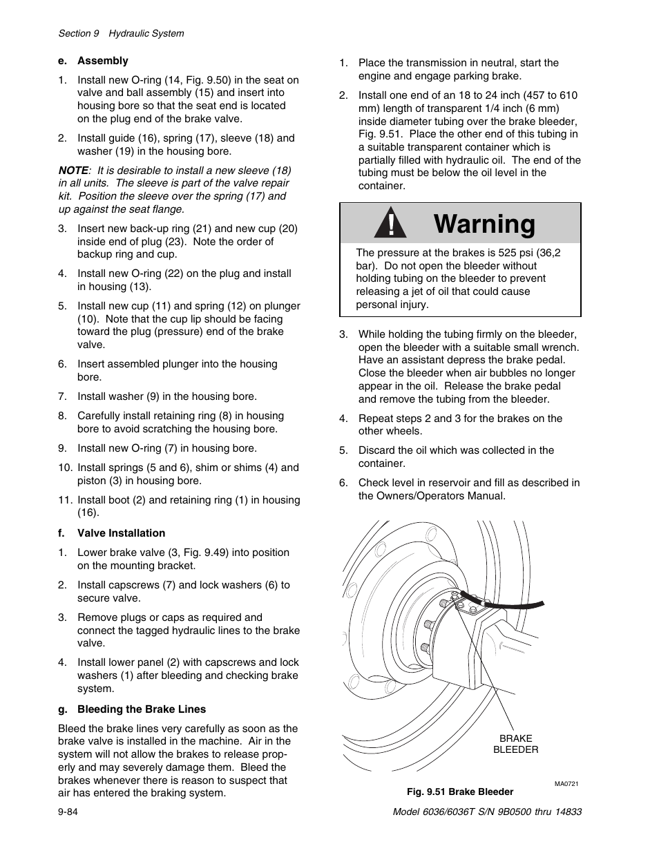 Warning | SkyTrak 6036 Service Manual User Manual | Page 234 / 342