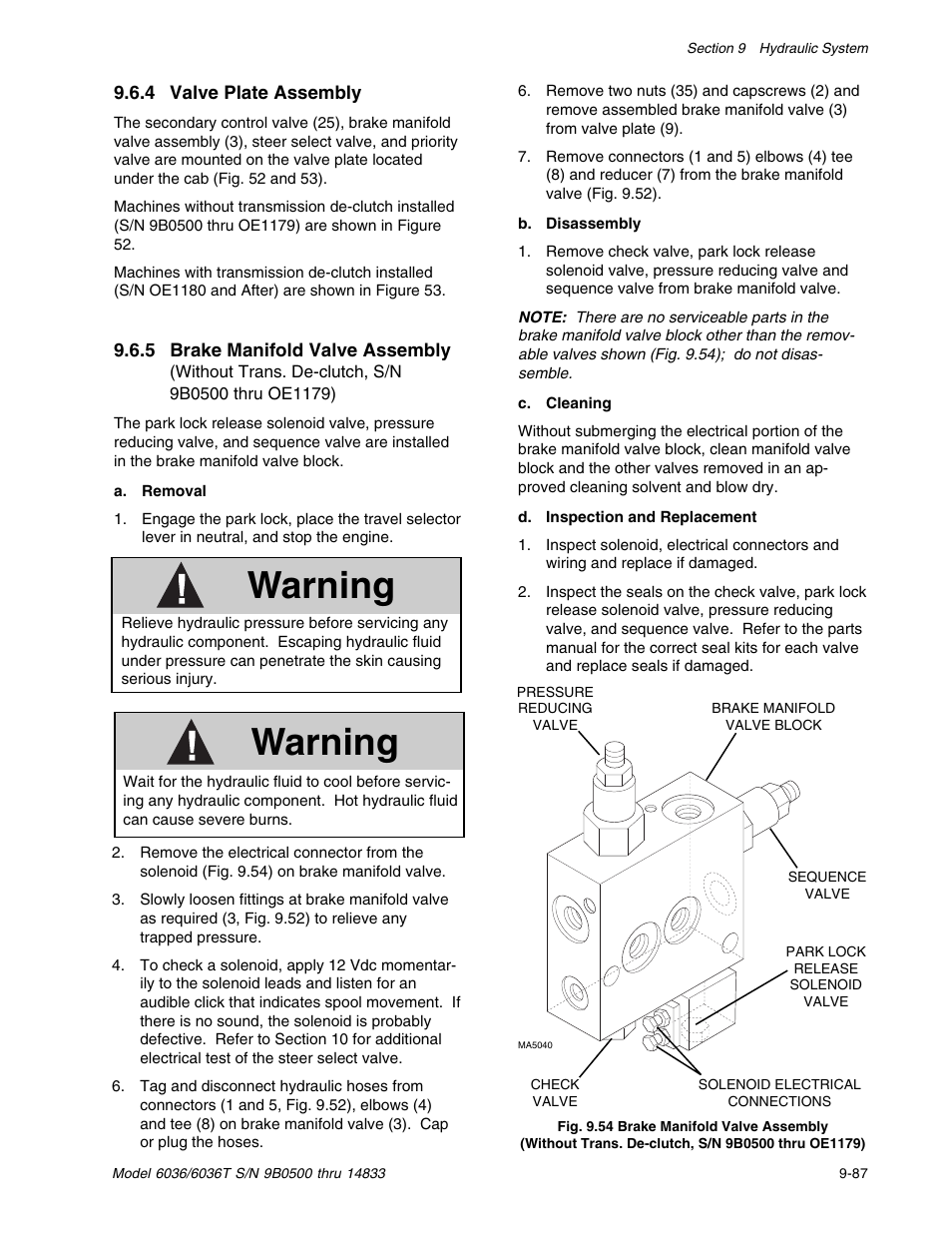 Warning | SkyTrak 6036 Service Manual User Manual | Page 237 / 342