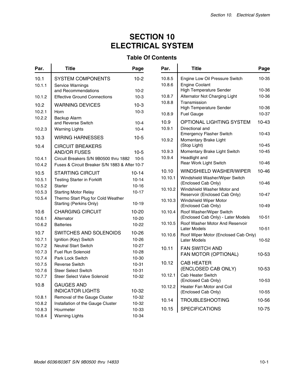 SkyTrak 6036 Service Manual User Manual | Page 263 / 342