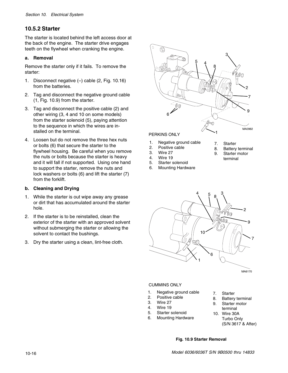 2 starter | SkyTrak 6036 Service Manual User Manual | Page 278 / 342
