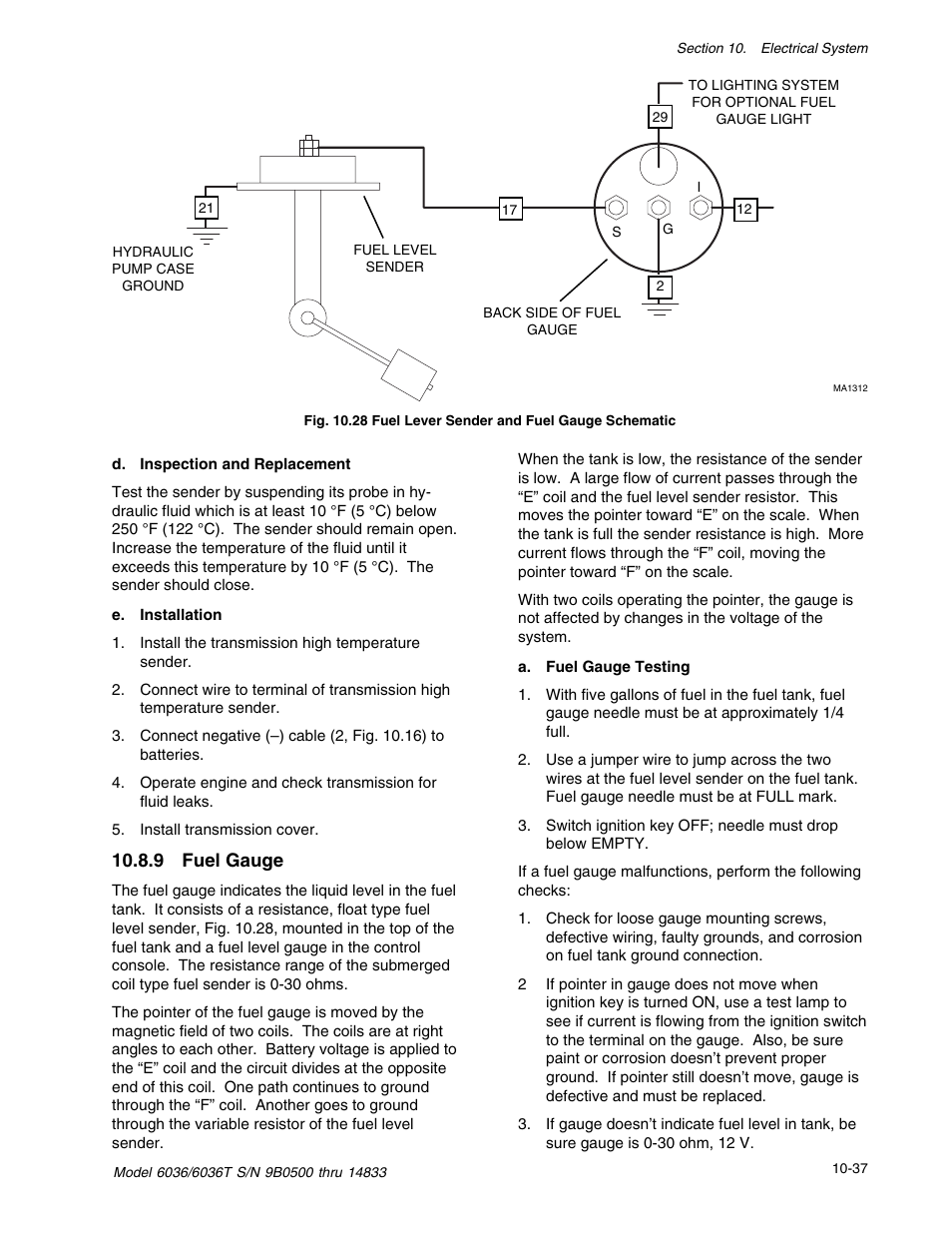SkyTrak 6036 Service Manual User Manual | Page 299 / 342