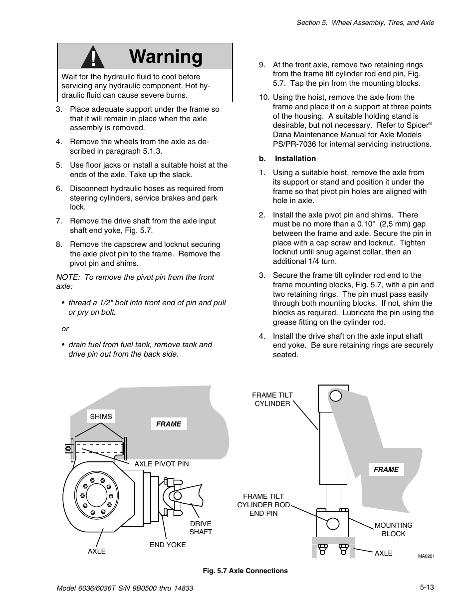 Warning | SkyTrak 6036 Service Manual User Manual | Page 63 / 342