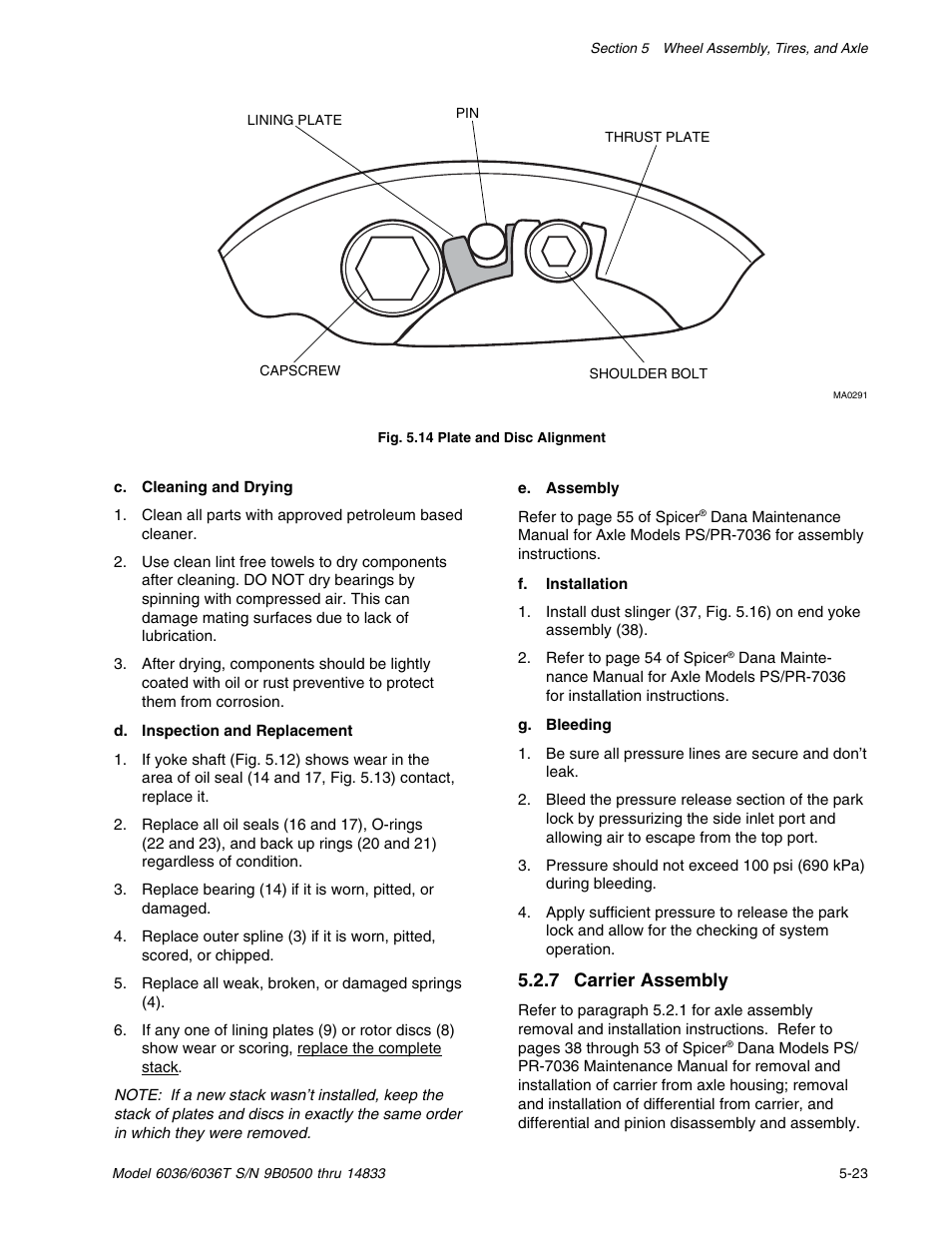 7 carrier assembly | SkyTrak 6036 Service Manual User Manual | Page 73 / 342