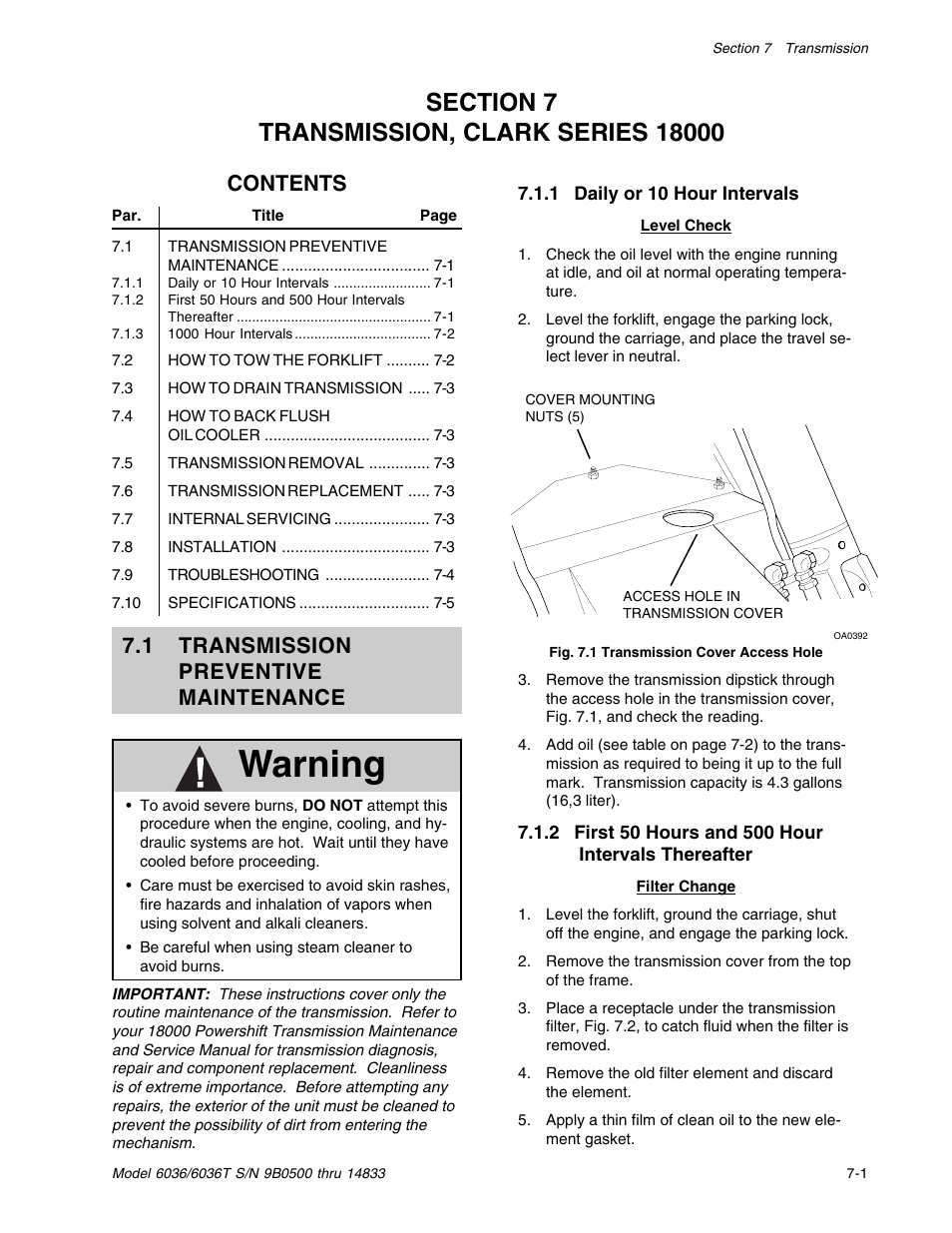 SkyTrak 6036 Service Manual User Manual | Page 87 / 342