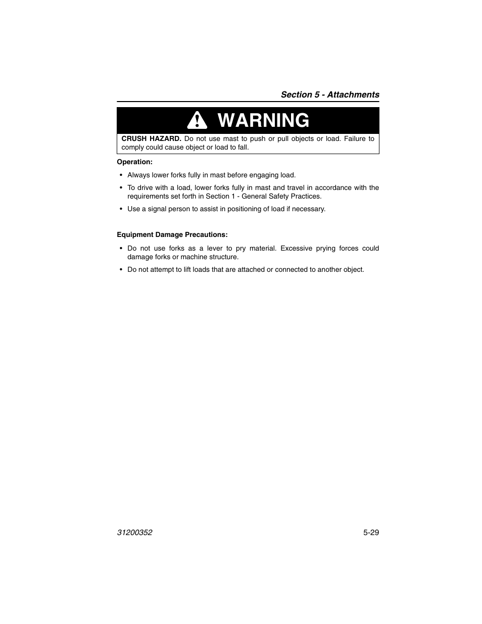 Warning | SkyTrak 10054 Operation Manual User Manual | Page 101 / 170