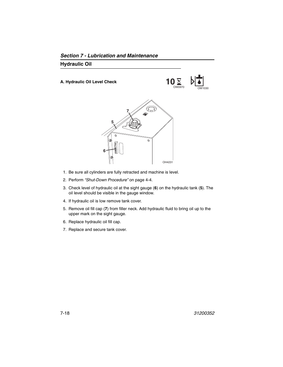 Hydraulic oil, Hydraulic oil -18 | SkyTrak 10054 Operation Manual User Manual | Page 140 / 170