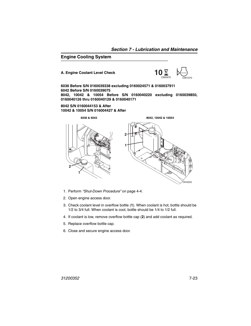 Engine cooling system, Engine cooling system -23 | SkyTrak 10054 Operation Manual User Manual | Page 145 / 170