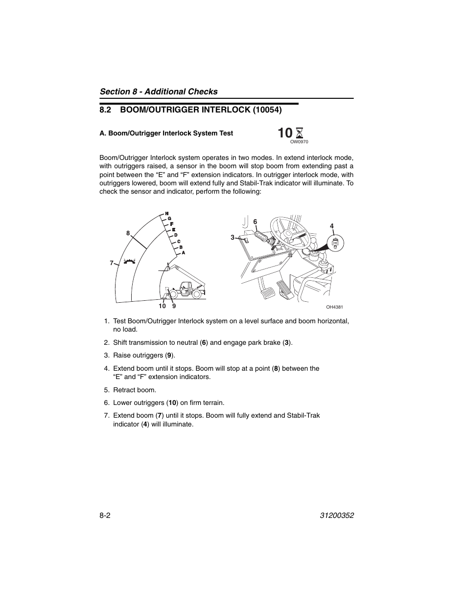 2 boom/outrigger interlock (10054), 2 boom/outrigger interlock (10054) -2 | SkyTrak 10054 Operation Manual User Manual | Page 150 / 170